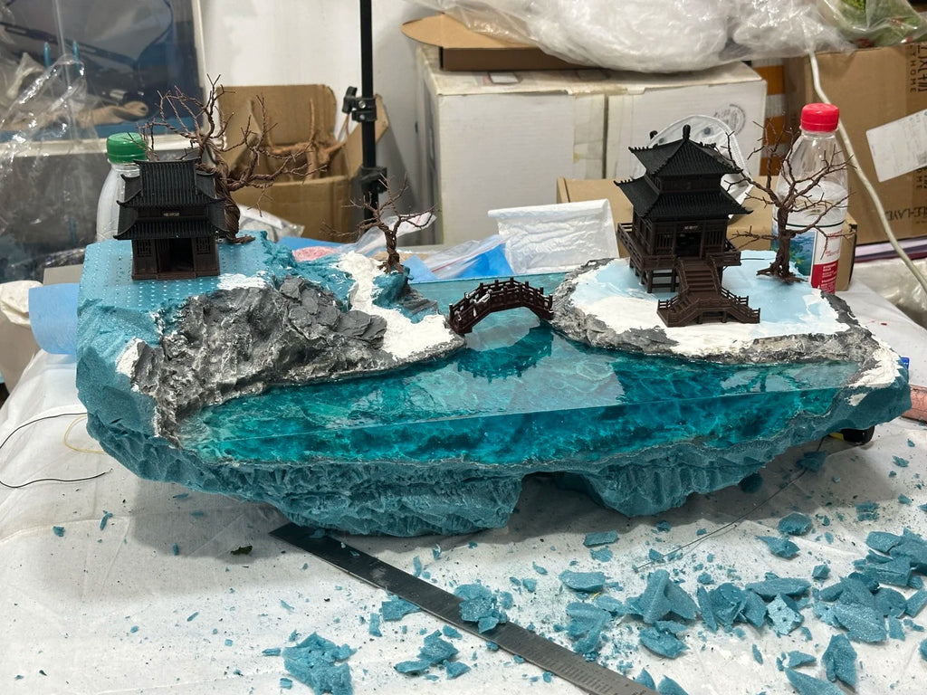 1:64 Scale Ancient Spring Breeze Scenery Miniature Display