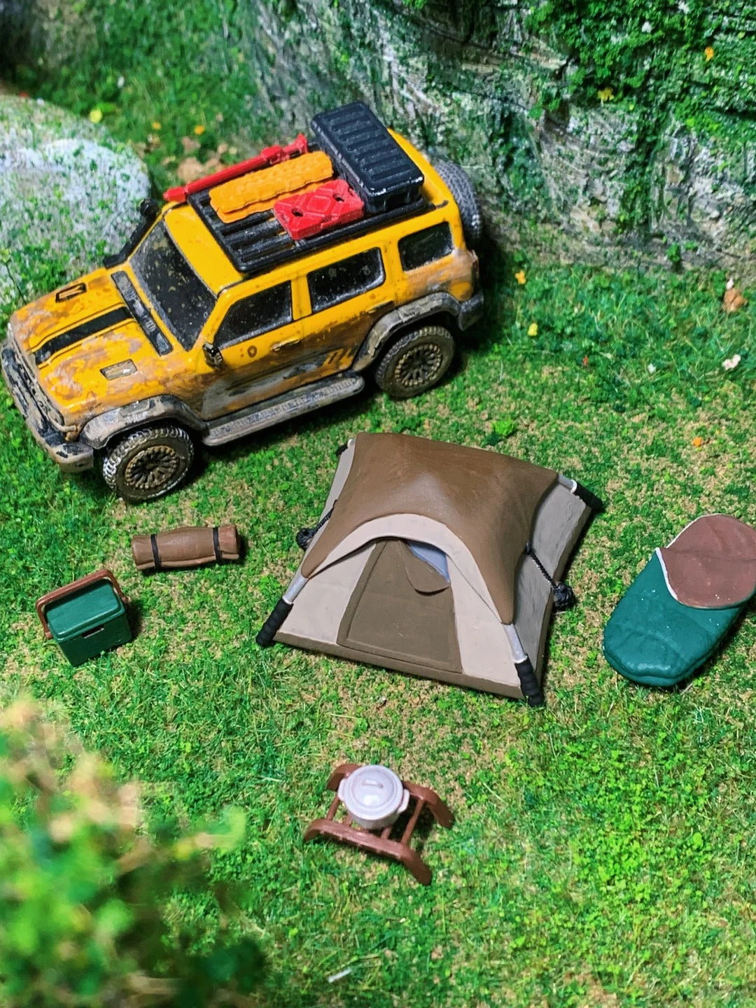 1:64 Scale Miniature Scene I: Bringing the Entire Camping Valley Indoors