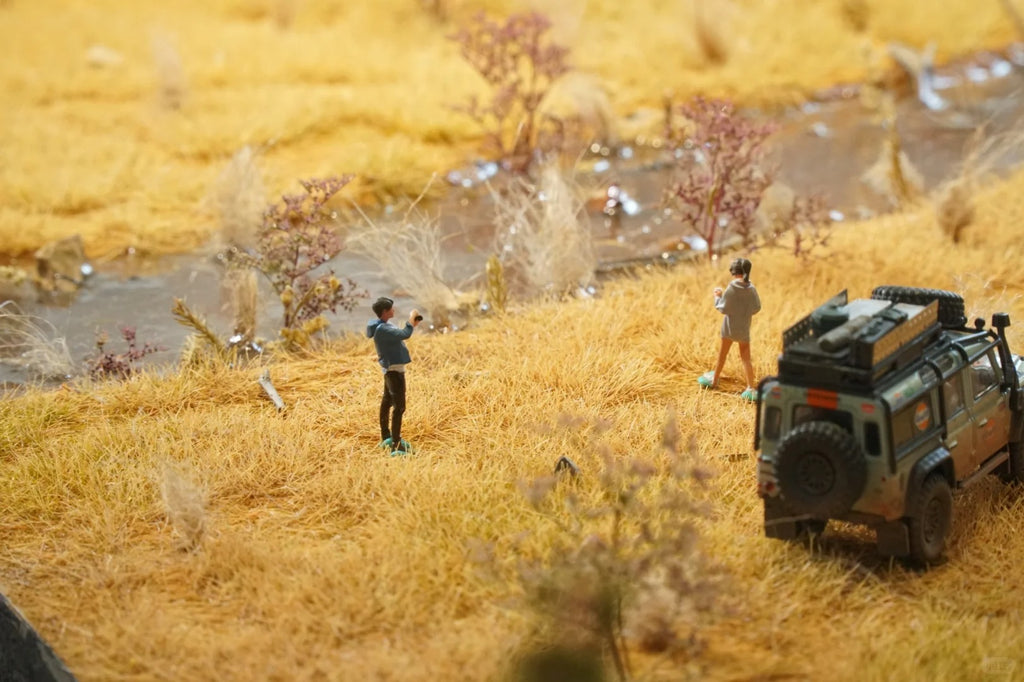 1/64 Scale Car Autumn/Winter Edition Grass Model Display Base