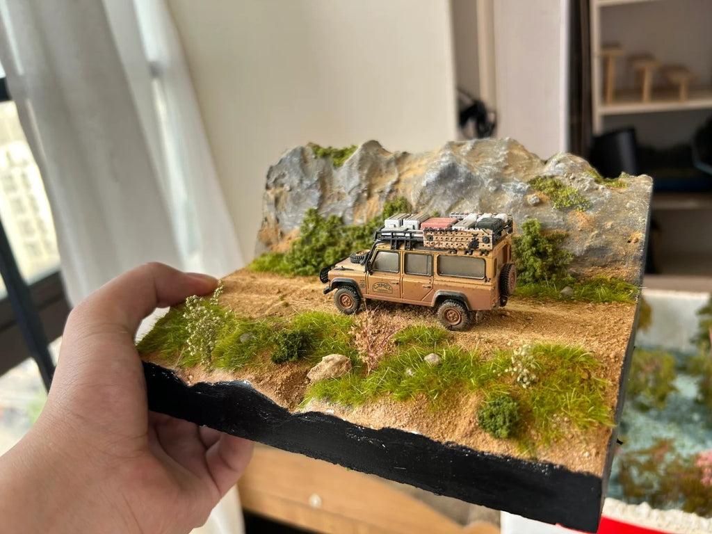 Handcrafted 1:64 Scale Car Model Display Base