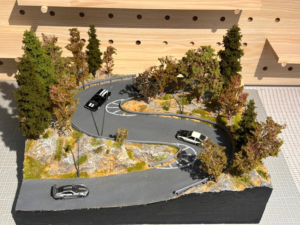 1/64 Scale Miniature Model Initial D Scene