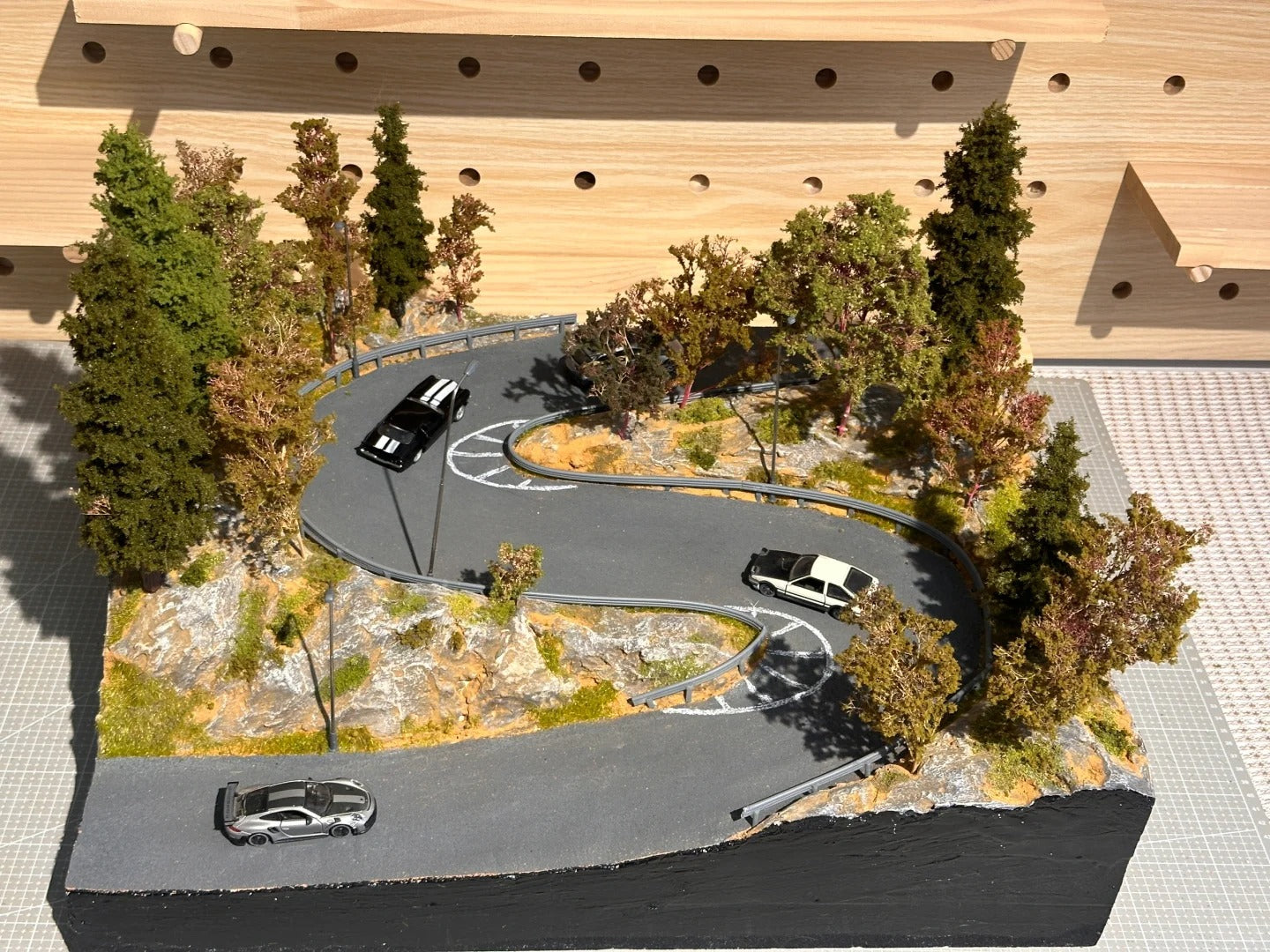 1/64 Scale Miniature Model Initial D Scene