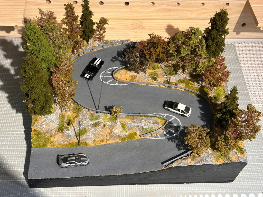 1/64 Scale Miniature Model Initial D Scene