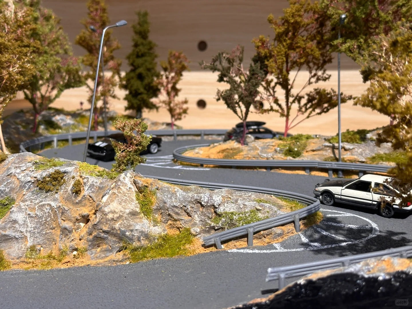 1/64 Scale Miniature Model Initial D Scene