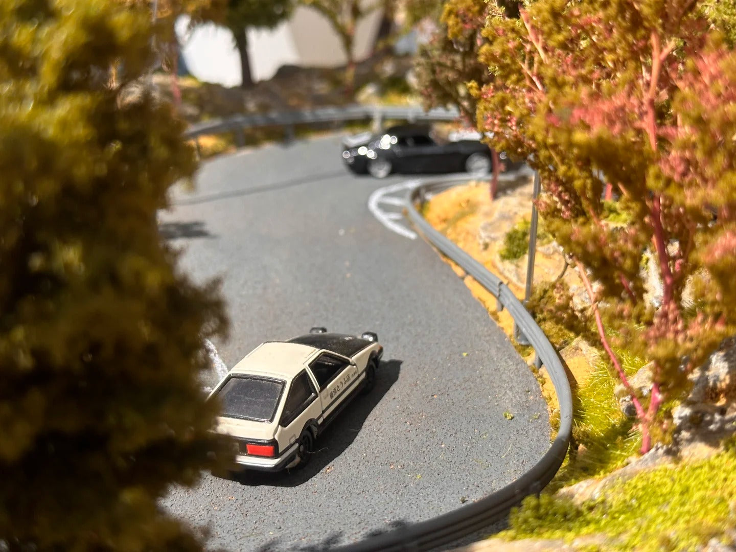 1/64 Scale Miniature Model Initial D Scene