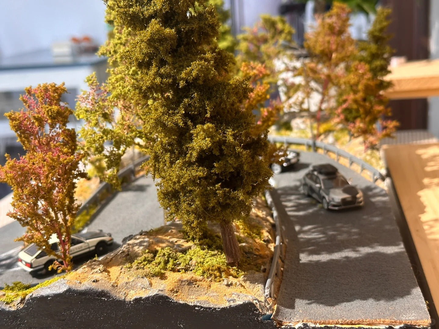 1/64 Scale Miniature Model Initial D Scene