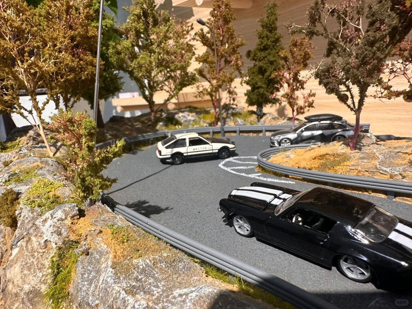 1/64 Scale Miniature Model Initial D Scene