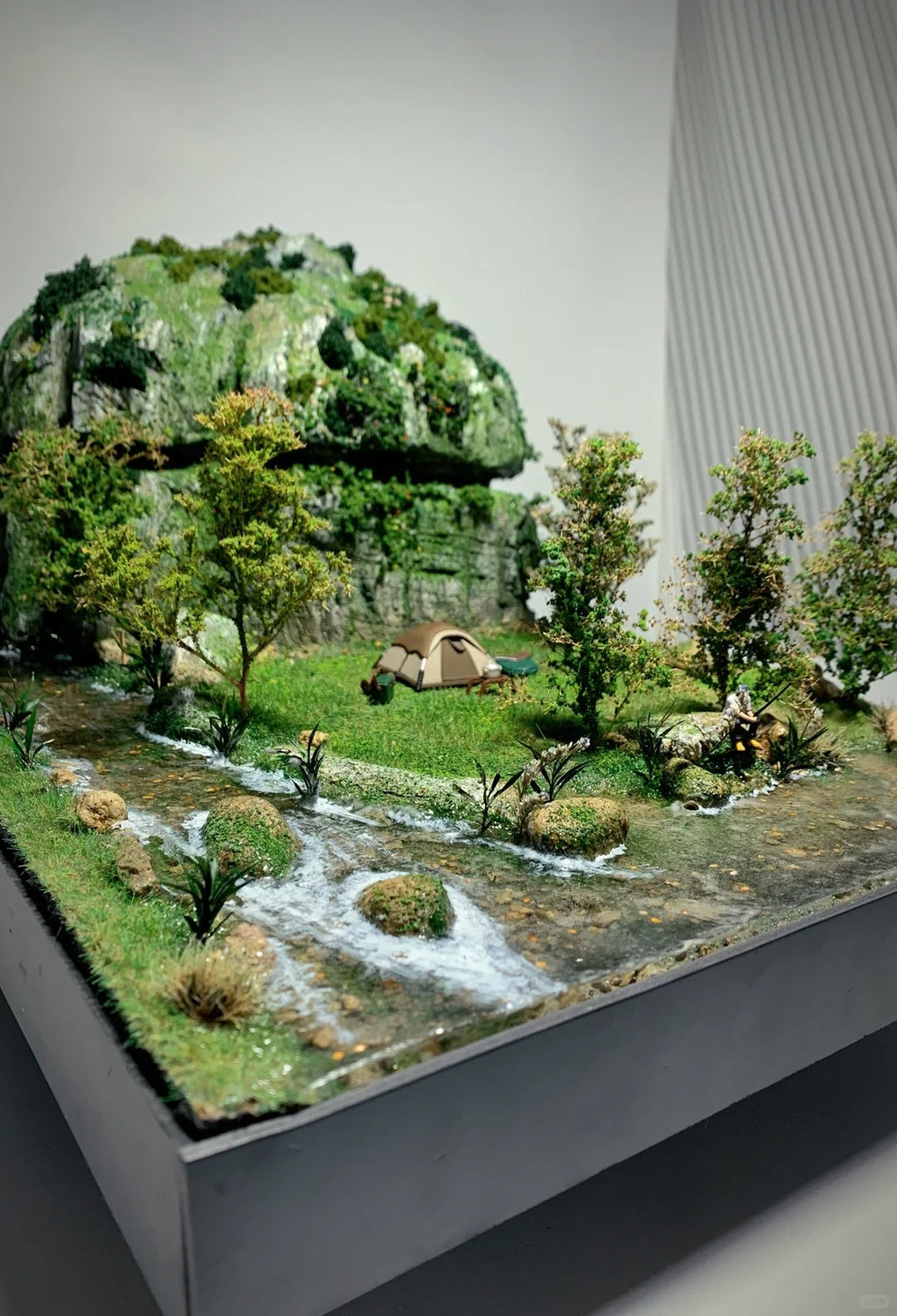 1:64 Scale Miniature Scene I: Bringing the Entire Camping Valley Indoors