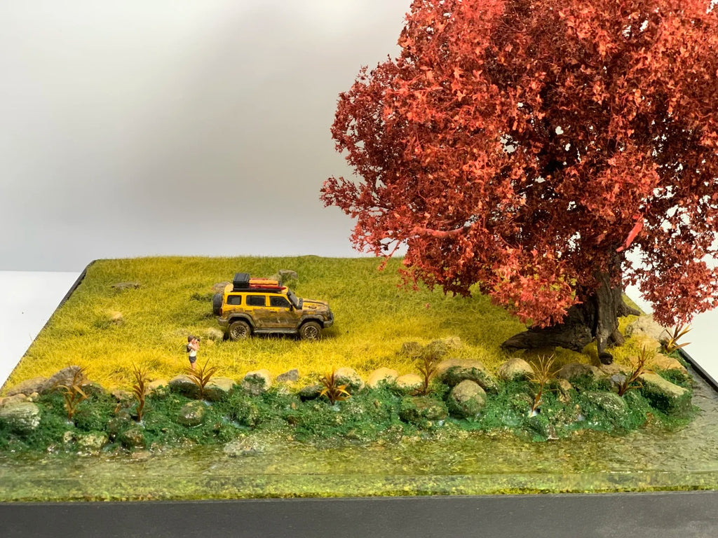 1:64 Scale Miniature Scene & Grassland Car Display Base