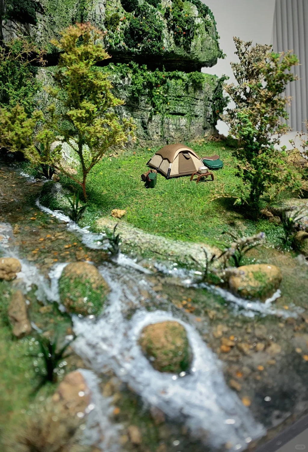 1:64 Scale Miniature Scene I: Bringing the Entire Camping Valley Indoors