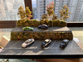 64-Scale Customized Display Base for Automotive Miniature Highway Model Scenes