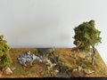 64-Scale African Animal Model Figurine Car Scene Custom Base