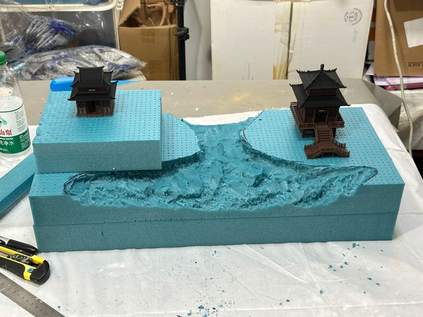 1:64 Scale Ancient Spring Breeze Scenery Miniature Display