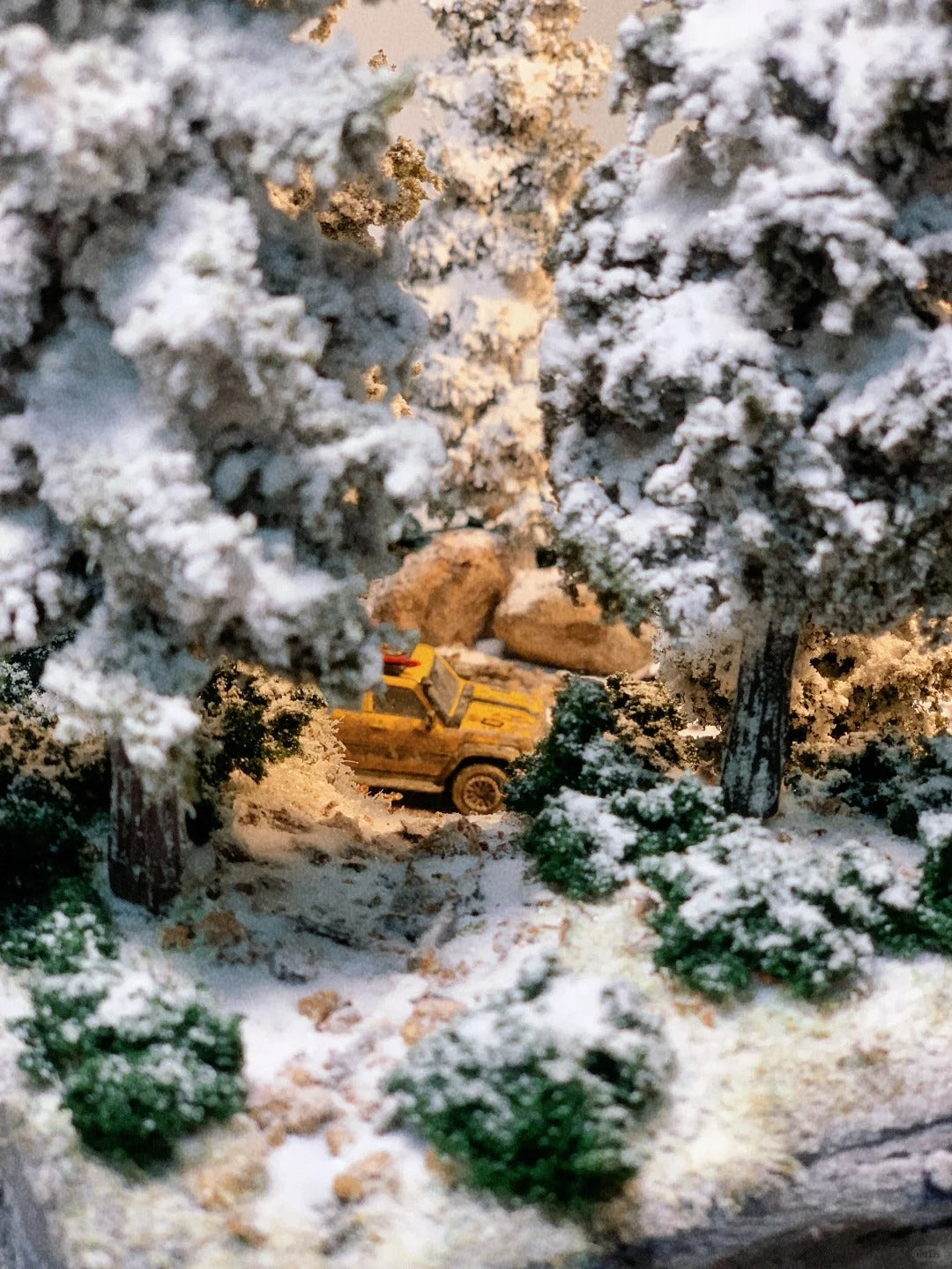 1:64 Scale Miniature Scene I: Forest Snow Scene
