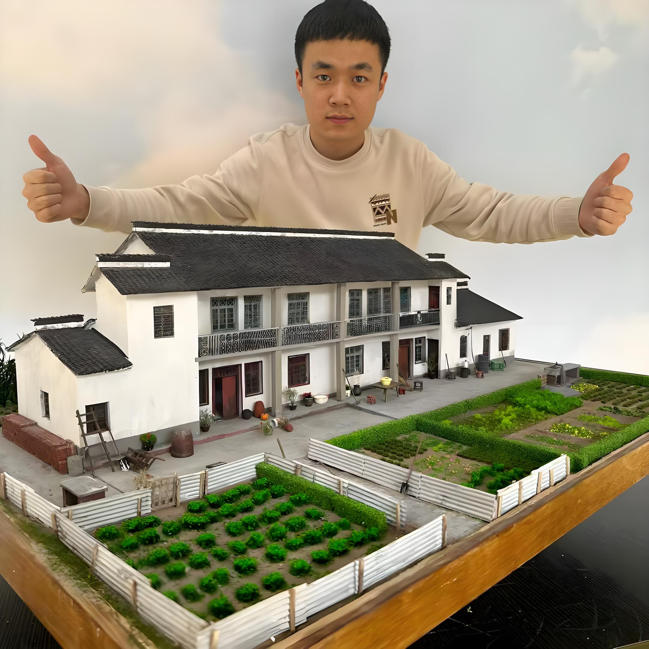 Miniature model of the house