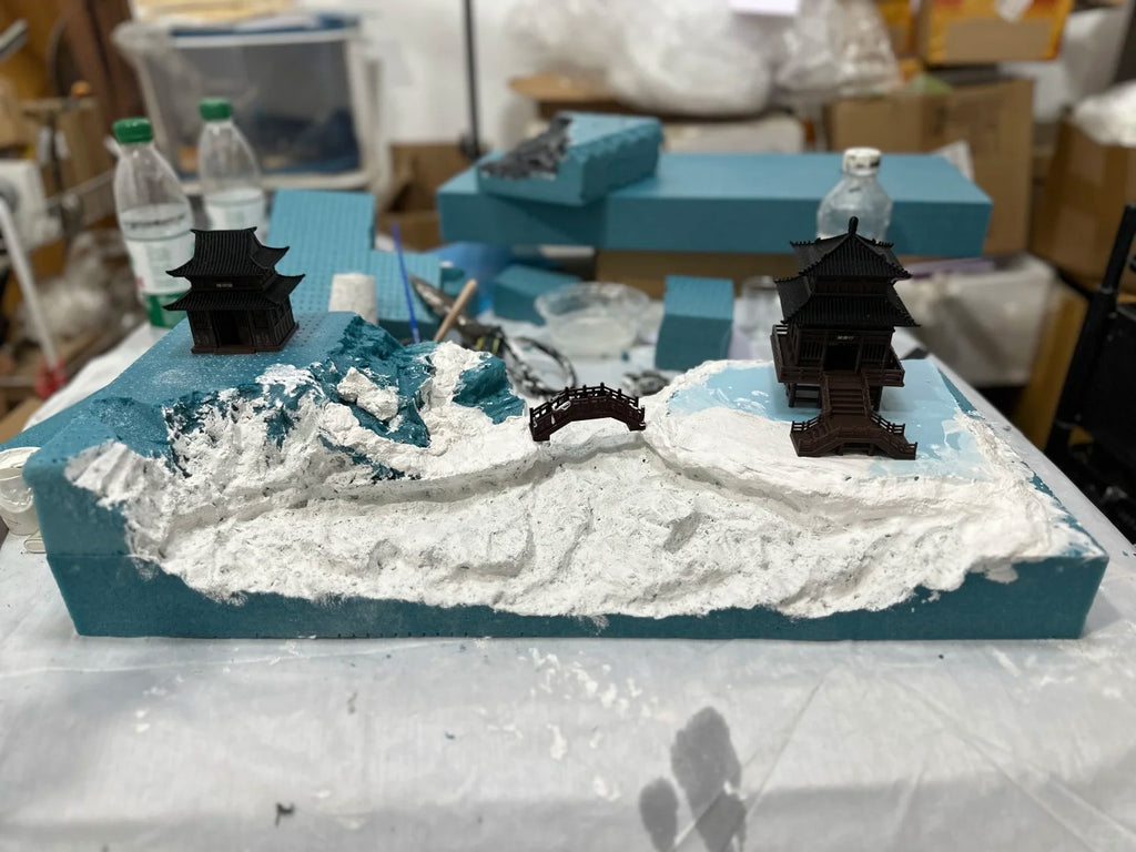 1:64 Scale Ancient Spring Breeze Scenery Miniature Display