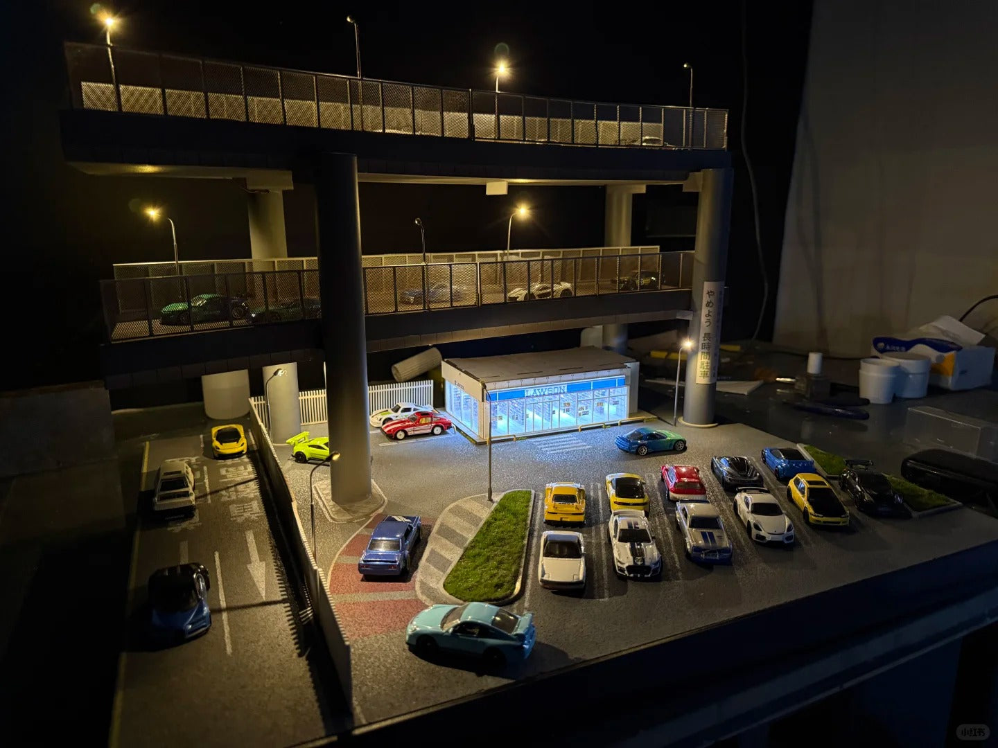1:64 Scale Tokyo Expressway Micro-Scenery Model
