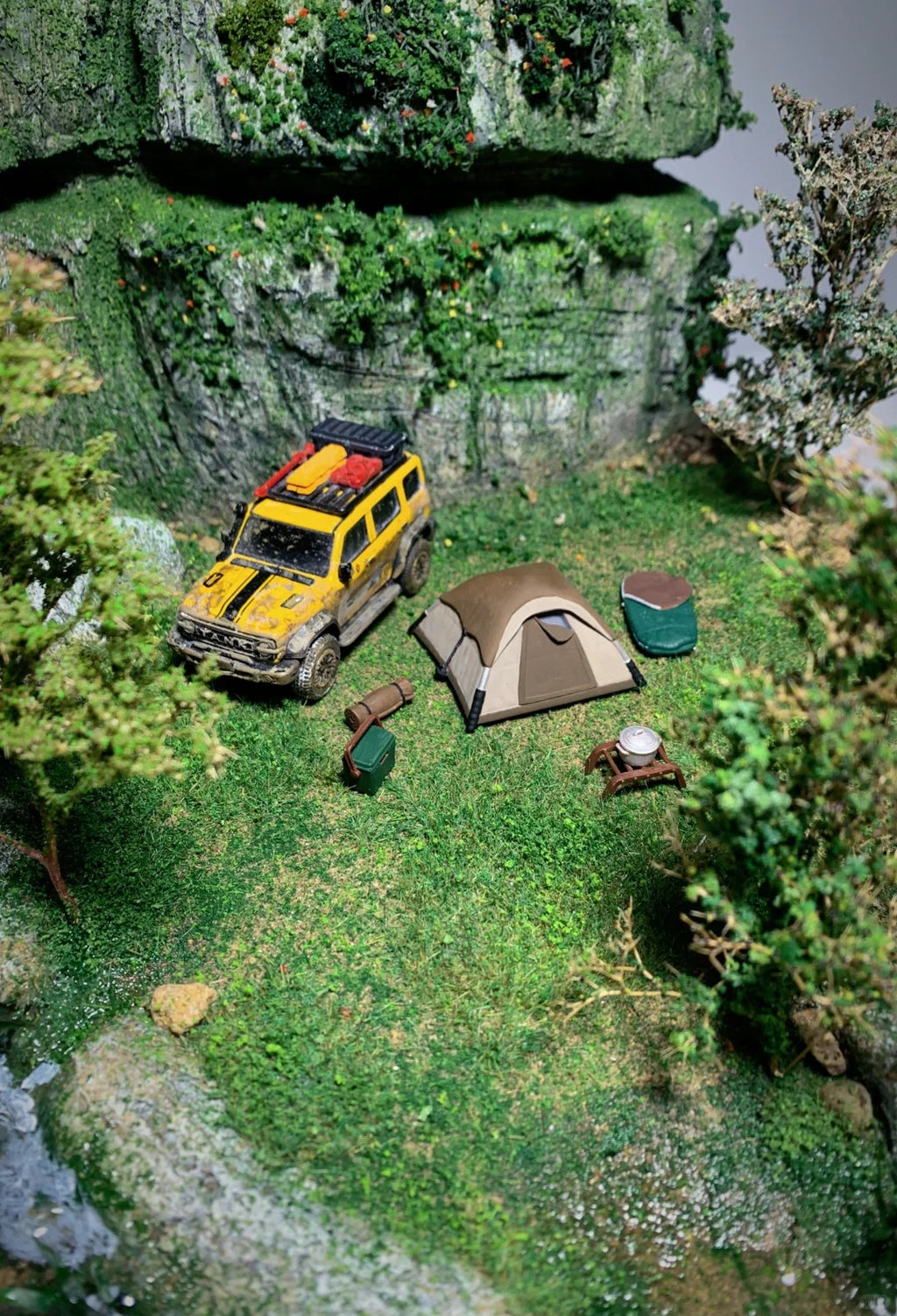 1:64 Scale Miniature Scene I: Bringing the Entire Camping Valley Indoors