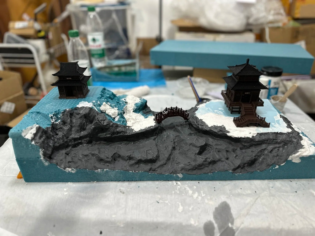 1:64 Scale Ancient Spring Breeze Scenery Miniature Display