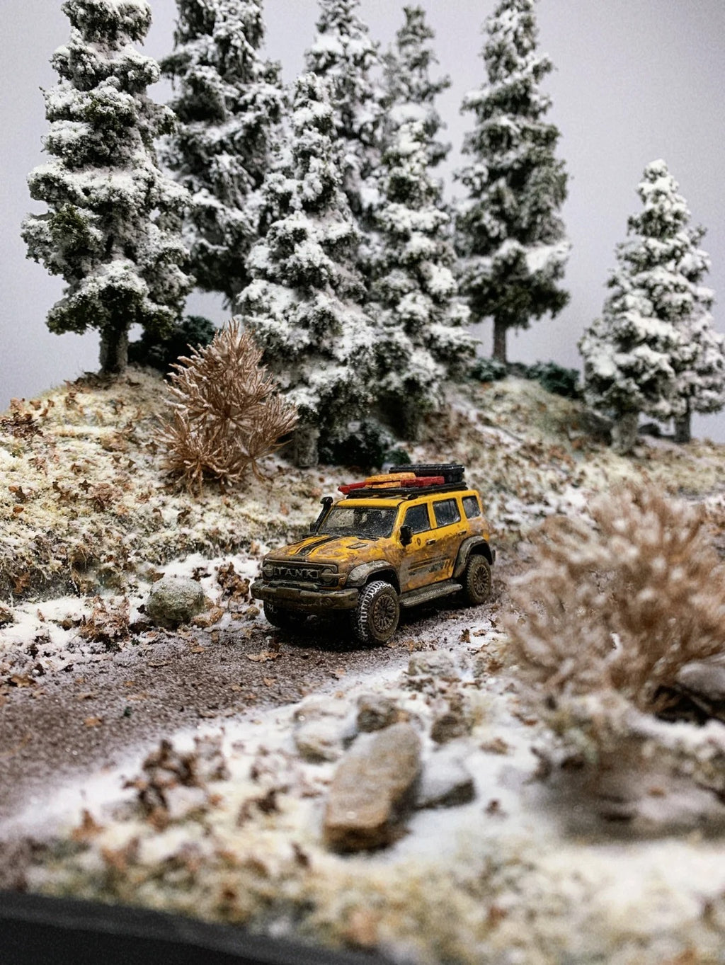 1:64 Scale Miniature Scene I: Forest Snow Scene