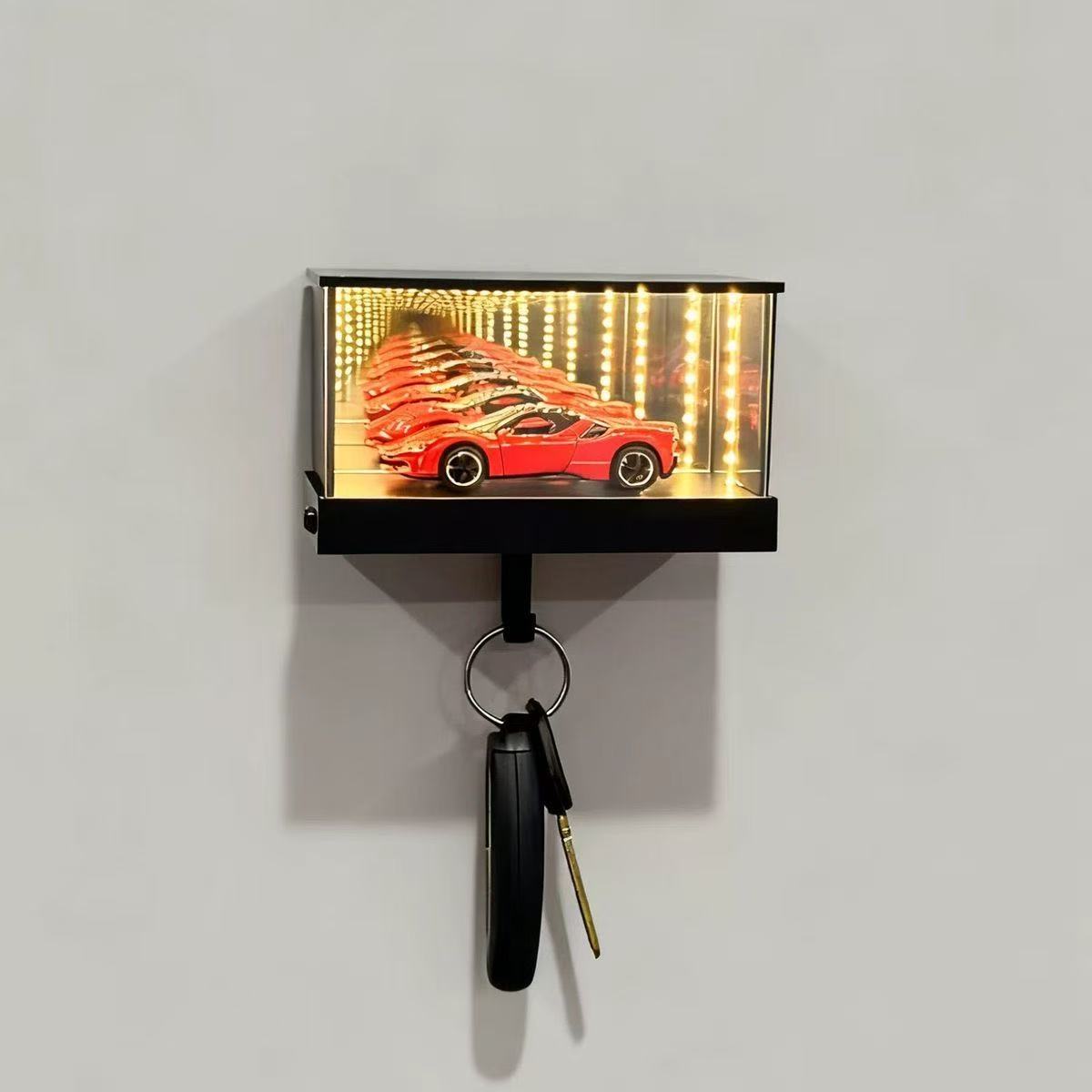Light-Up Auto-Sensing Car Display Case Key Chain