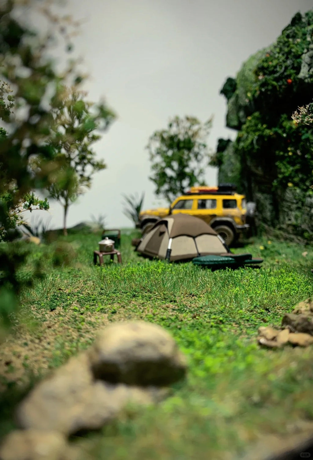 1:64 Scale Miniature Scene I: Bringing the Entire Camping Valley Indoors