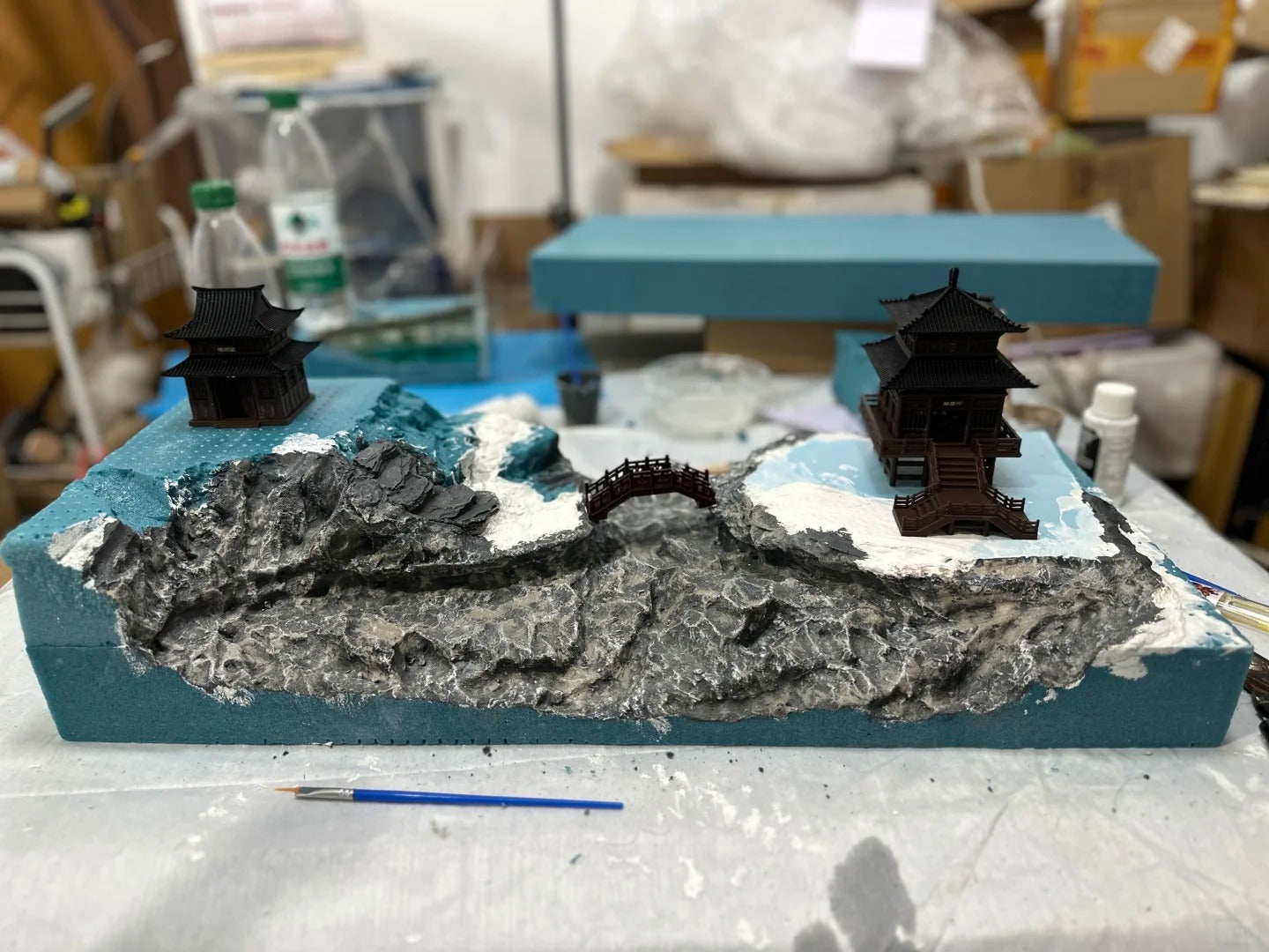 1:64 Scale Ancient Spring Breeze Scenery Miniature Display