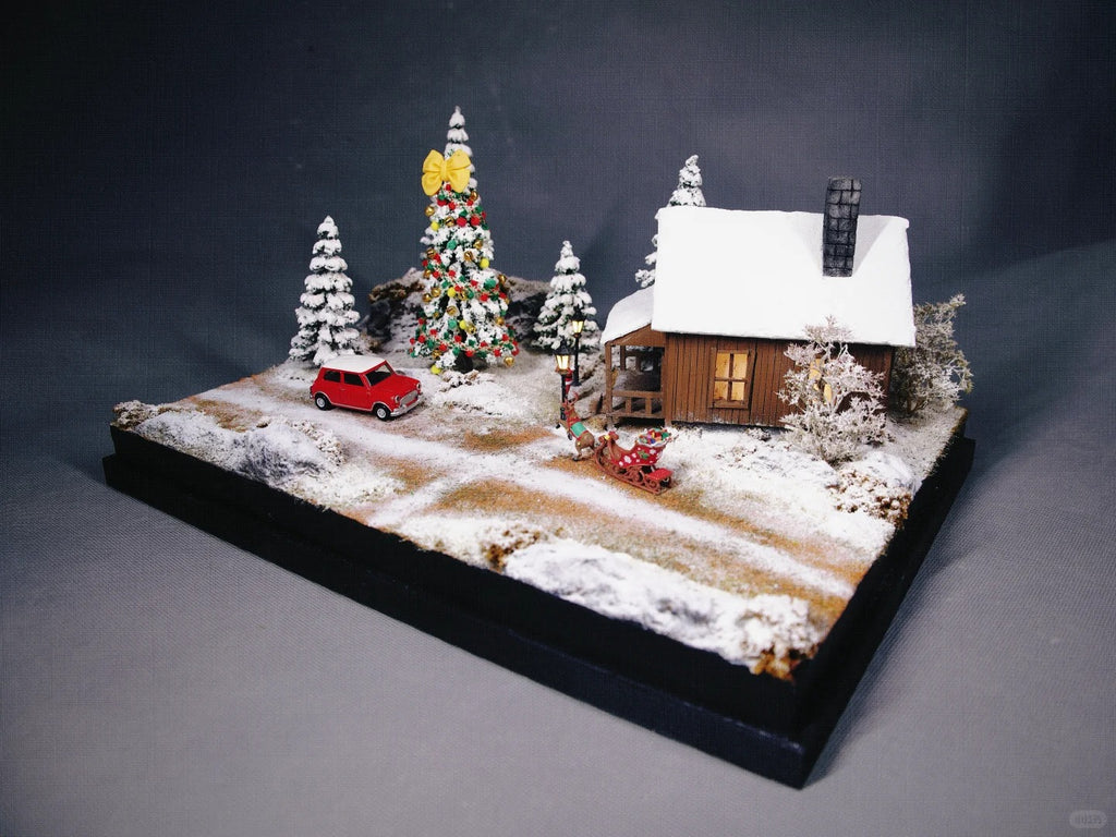 1:64 Scale Winter Fairytale Town Miniature Scene
