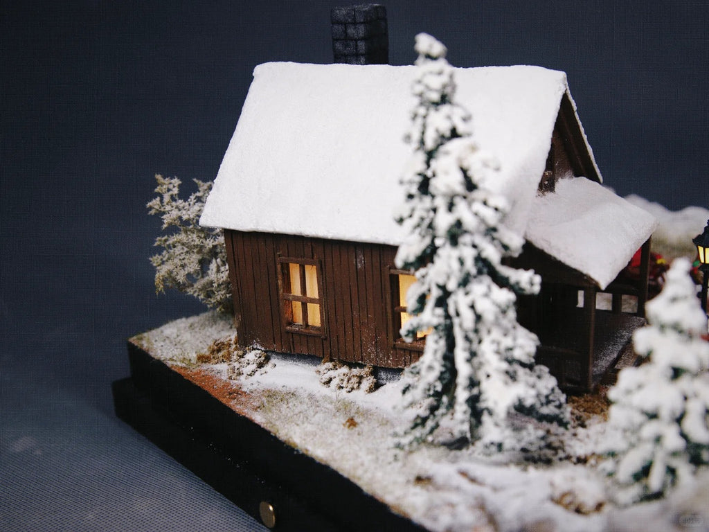 1:64 Scale Winter Fairytale Town Miniature Scene